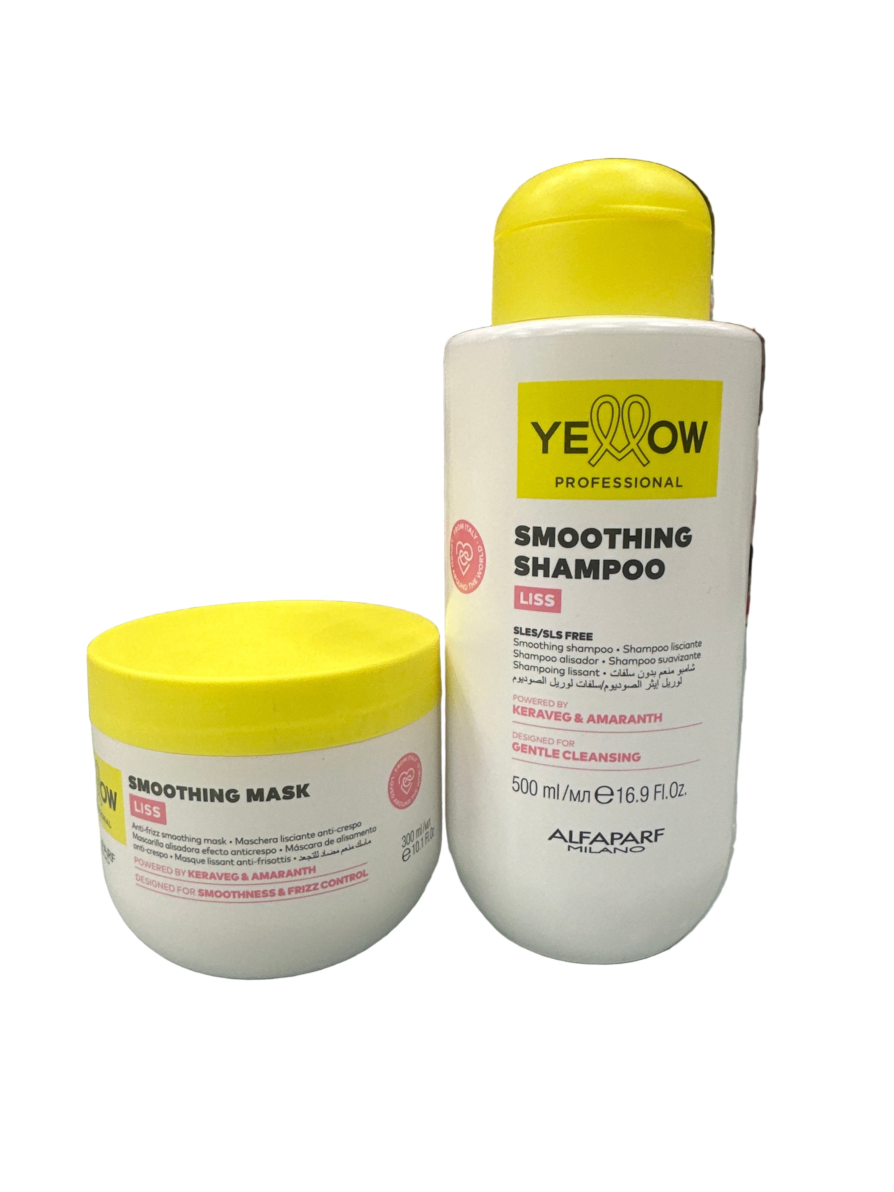 KIT MANTENIMENTO ALFAPARF YELLOW SHAMPOO 500+ MASK 300ml
