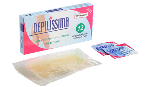 6 STRISCE CORPO DOPPIE - TRASPARENTI DEPILISSIMA