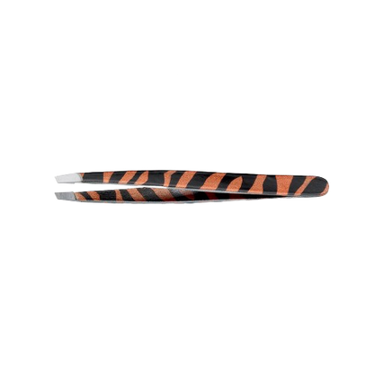 PINZETTE INOX OBLIQUE ZEBRA AURORE